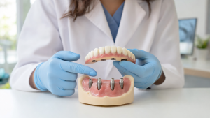Prótesis fija sobre implantes en Carabanchel